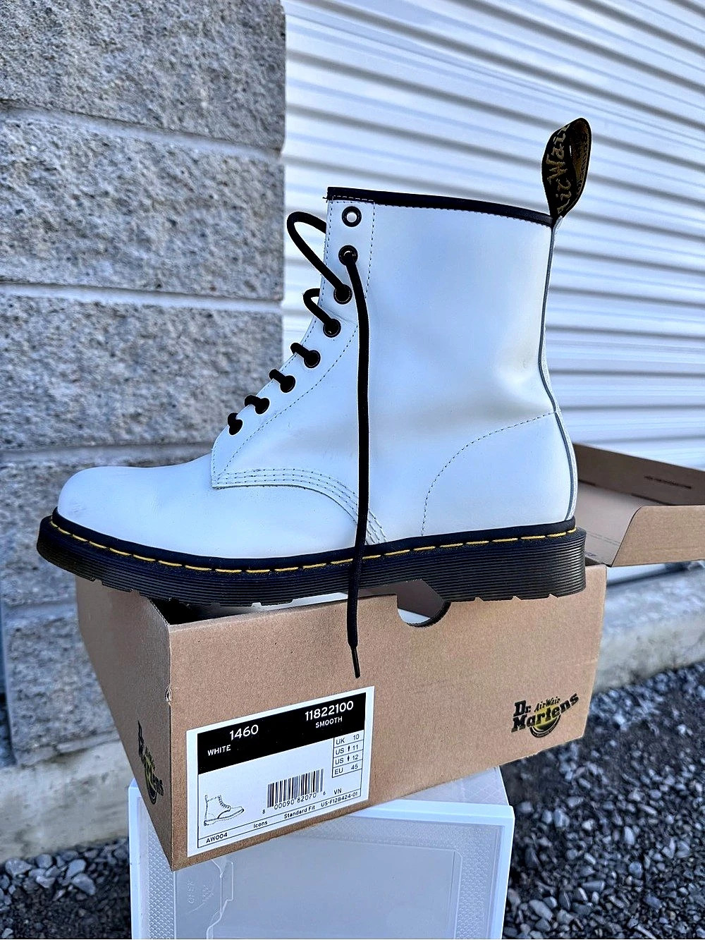 Dr. Martens 1460 Combat Boots White US 11